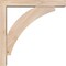 Ekena Millwork Thorton Block Smooth Bracket w/ Offset Brace, Douglas Fir, 3 1/2"W x 16"D x 16"H BKT0402X16X16THR05SDF - alternate 2